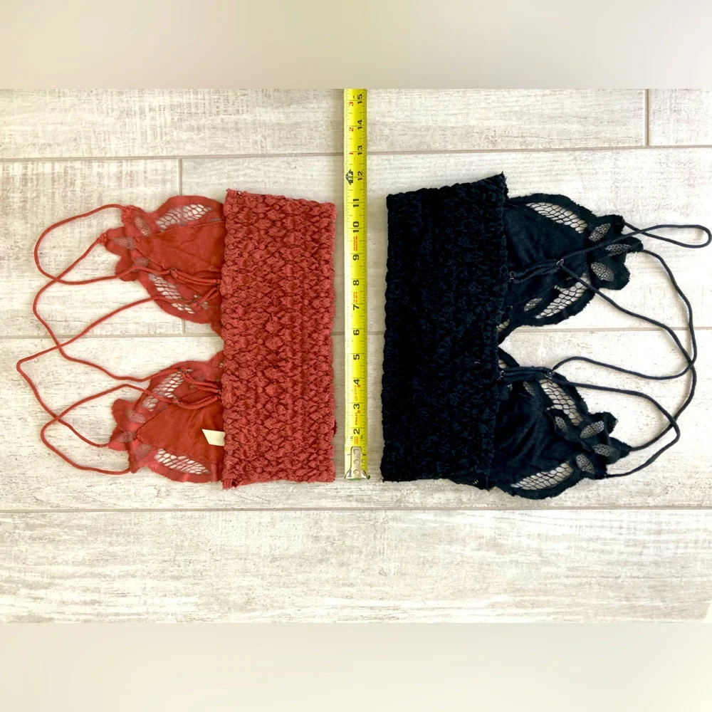 Free People Bralette Lace x2 - Picture 3 of 6